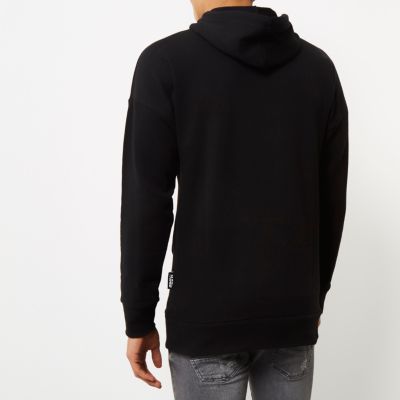 Black Jaded London embroidered hoodie